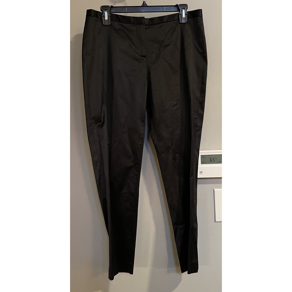 Theory Pants Satin Cotton Viscose Blend Dress Career USA Made Womens Size 8